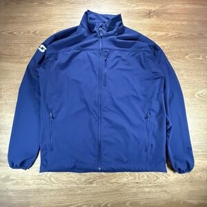 Marmot Jacket Men's XXL Blue Softshell Full Zip Lightweight Outdoor Gorpcore